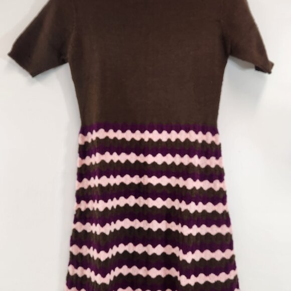 Vintage Taimaru Polyester Mod Dress XS Stretchy - Picture 2 of 11